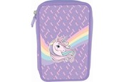 Lisätarvikkeet kouluun - Tinka PENCILCASE DUBBLE UNICORN LILLA COOL SCHOOL - 8-804714
