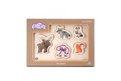 Palapelit - Fantorangen & Fantus WOODEN PUZZLE 5 BRICKS FOREST ANIMALS - 62-112070