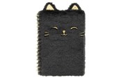 Lisätarvikkeet kouluun - Tinka NOTEBOOK PLUSH CAT BLACK A5 - 8-801099