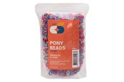 Luovat leikit - Colorations - Pony Beads Glitter 6x9 mm 1000pcs. - 43BL05