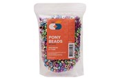 Luovat leikit - Colorations - Pony Beads Metallic 6x9 mm 1000pcs. - 43BL01