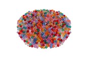 Luovat leikit - Colorations - Pony Beads Transparent 6x9 mm 1000 pcs. - 43BL03