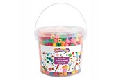 Luovat leikit - Colorations - Colored Large Beads in Bucket 680 grams - BIGPONY