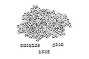 Luovat leikit - Colorations - Alphabet Beads 7mm 300pcs. - 43BL07