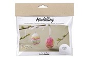 Luovat leikit - Creativ Company Mini Hobby Set Modeling Egg with Beads 2 pcs. - 977662