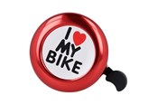 Pyörätarvikkeet - Forever “I Love My Bike” Bicycle Bell Red - BIKE00023