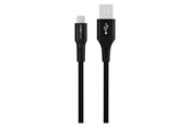 USB kaapelit - GreyLime Braided USB-A to USB-C Cable Black 0.5 m - C21AC05M04
