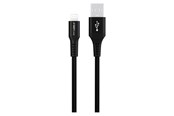 USB kaapelit - GreyLime Braided USB-A to Lightning Cable Black 3 m - C21AL3M04