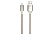 USB kaapelit - GreyLime Braided USB-A to Micro USB Cable Beige 1 m - C21AM1M02
