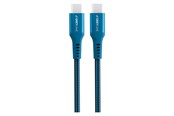 USB kaapelit - GreyLime Braided USB-C to USB-C 60W Cable Blue 0.5 m - C21C60C05M01