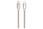 USB kaapelit - GreyLime Braided USB-C to USB-C Cable Beige 1 m - C21CC1M02