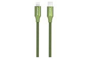 USB kaapelit - GreyLime Braided USB-C to MFi Lightning Cable Green 1 m - C21CL1M03