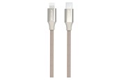 USB kaapelit - GreyLime Braided USB-C to MFi Lightning Cable Beige 2 m - C21CL2M02