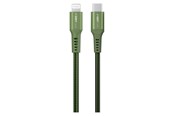 USB kaapelit - GreyLime Braided USB-C to Lightning Cable Green 3 m - C21CL3M03