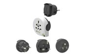 Virtakaapelit (ulkoinen) - Q2Power Qplux World 3in1 Rejseadapter - 2,200110