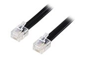 Verkkokaapelit - Deltaco phone cable - 2 m - black - Musta - 2m - DEL-159B