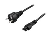 Sisäiset virtakaapelit - Deltaco - power cable - power CEE 7/7 to IEC 60320 C5 - 20 cm - DEL-109C-20