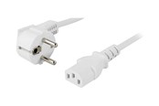 Sisäiset virtakaapelit - Deltaco - power cable - power CEE 7/7 to power IEC 60320 C13 - 20 cm - DEL-109V-20