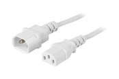Sisäiset virtakaapelit - Deltaco - power cable - IEC 60320 C14 to power IEC 60320 C13 - 3 m - DEL-113AV
