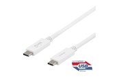 USB kaapelit - Deltaco - USB-C cable - 24 pin USB-C to 24 pin USB-C - 1 m - USBC-1407M