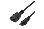 Sisäiset virtakaapelit - Deltaco - power cable - IEC 60320 C14 to IEC 60320 C5 - 50 cm - 7333048060136