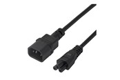 Sisäiset virtakaapelit - Deltaco - power cable - IEC 60320 C14 to IEC 60320 C5 - 5 m - 7333048060174