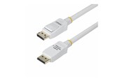 Näyttökaapeli - StarTech.com 6ft White VESA Certified DisplayPort 1.2 Cable with Latches - DisplayPort cable - DisplayPort to DisplayPort - 1.8 m - DP12-CABLE-6FTW