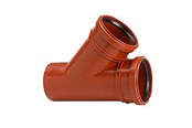 Viemäröinti - Wavin PP branch pipe 45° 160/160mm - 1553456