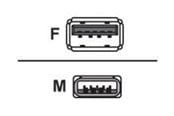 USB kaapelit - Unitek Y-C459BBK - USB extension cable - USB Type A to USB Type A - 2 m - Y-C459BBK