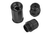 Verkkokaapelit - Lanberg network coupler - black - Musta - AD-RJ45-OS6-IP67