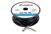 Näyttökaapeli - Lanberg HDMI cable with Ethernet - 100 m - CA-HDMI-20FB-1000-BK