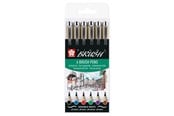 Luovat leikit - Sakura Pigma Brush Set Case 6 Basic Colors - POXSDKBR6