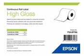 Paperit, valokuvapaperit ja tarrat - Epson - continuous labels - high-glossy - 1 roll(s) - Roll (7.6 cm x 33 m) - 7113751