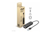 USB hub - Club 3D CSV-1430A - hub - 4 ports USB hub - 4 porttia - Musta - CSV-1430A