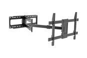 Seinäkiinnitys, AV-kiinnikkeet & AV-kalusteet - TECHLY mounting kit - full-motion - for flat panel - extra long - black - Max 70 kg - recommended for 80" - ICA-PLB-721