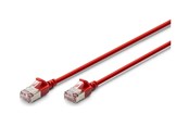 Verkkokaapelit - DIGITUS patch cable - 3 m - red - Punainen - 3m - DK-1632-A-030S-R