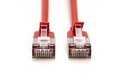 Verkkokaapelit - DIGITUS CAT 6A F-FTP Slim Patch Cord - 1m - Punainen - 1meter - DK-1632-A-010S-R