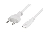 Sisäiset virtakaapelit - Deltaco DEL-109JA - power cable - Europlug to power IEC 60320 C7 - 1 m - DEL-109JA