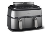 Muut pienet keittiökoneet - Philips Series 5000 NA555 - double hot air fryer - silver - NA555/00