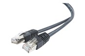 Verkkokaapelit - Gembird patch cable - 50 cm - black - Musta - 0.5m - PP22-0.5M/BK