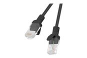 Verkkokaapelit - Lanberg patch cable - 50 cm - RAL 9004 black - Musta - 0.5m - PCU5-10CC-0050-BK