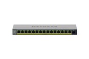 Kytkimet - Netgear 16-Port Gigabit Ethernet Easy Smart PoE+ Switch with 1 Dedicated SFP port (180W) - GS116EPP-100EUS