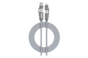 USB kaapelit - Riversong Hercules C7 66W 4-in-1 USB-A USB-C Lightning Grey - CT63