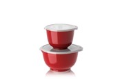 Keittiötarvikkeet - Rosti -  Margrethe bowls Set of 2 + lids - Red - 29929