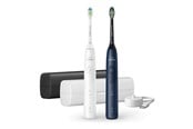 Sähköhammasharjat - Philips Sähköhammasharja Sonicare 5500 series HX7119 - tooth brush - white/navy blue - HX7119/01