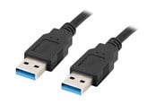 USB kaapelit - Lanberg - USB cable - USB Type A to USB Type A - 1 m - CA-USBA-30CU-0010-BK