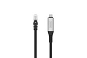 Verkkokaapelit - DIGITUS USB-C 3.2 Gen1 to RJ45 Adapter - 2m - Musta - AK-300601-020-S