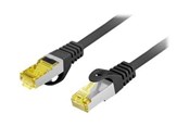 Verkkokaapelit - Lanberg patch cable - 3 m - black - Musta - 3m - PCF6A-10CU-0300-BK