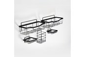 Kylpyhuoneen lisätarvikkeet - Scandinavian Collection - Bathroom Hanging Set - Black - 5740007825224