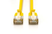Verkkokaapelit - DIGITUS CAT 6A F-FTP Slim Patch Cord - 0.5m - Keltainen - 0.5m - DK-1632-A-005S-Y